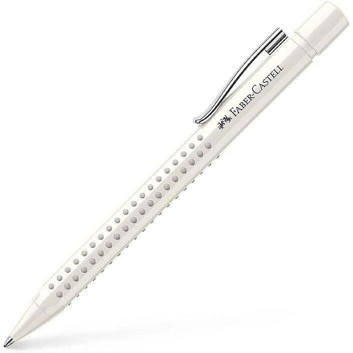 FABER-CASTELL Stylo à bille rétractable GRIP 2010, blanc