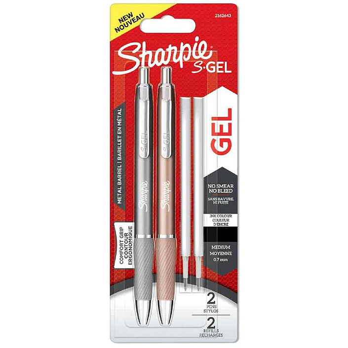 SHARPIE Stylo encre gel S-GEL METAL, 0,7 mm, assorti
