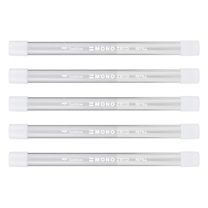 TOMBOW Tube de 2 Recharges pour Stylo Gomme MONO zero pointe ronde 2,3 mm x 5