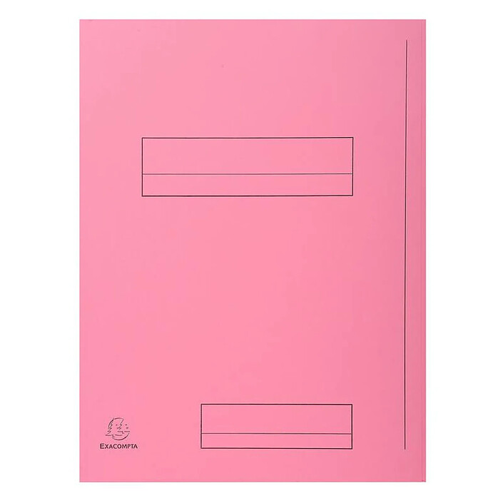 EXACOMPTA Paquet de 50 chemises imprimées 2 rabats SUPER 210 - 24x32cm Couleurs assorties pas cher