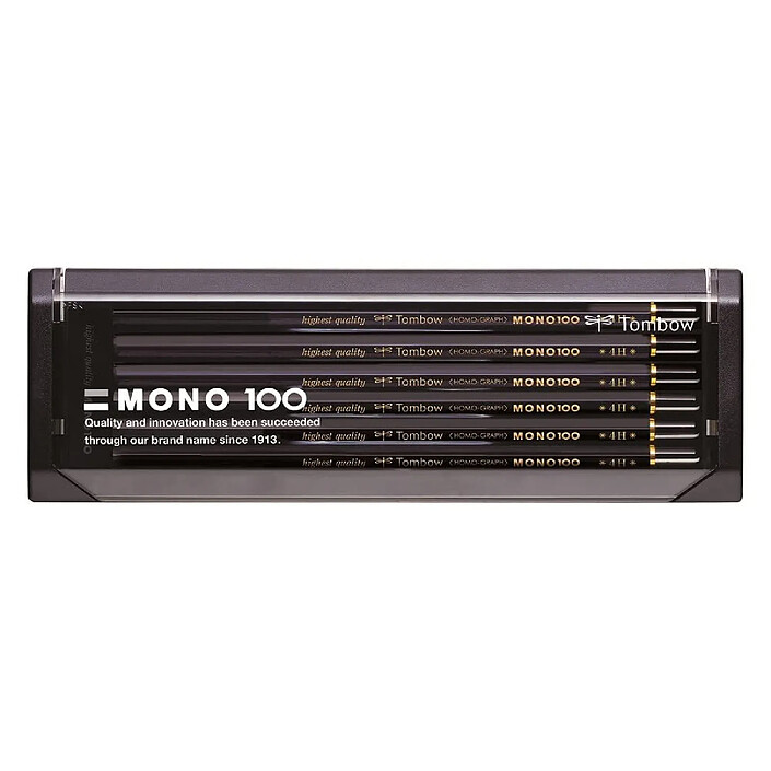 TOMBOW Crayon Graphite Haute Qualité MONO 100 4H x 12