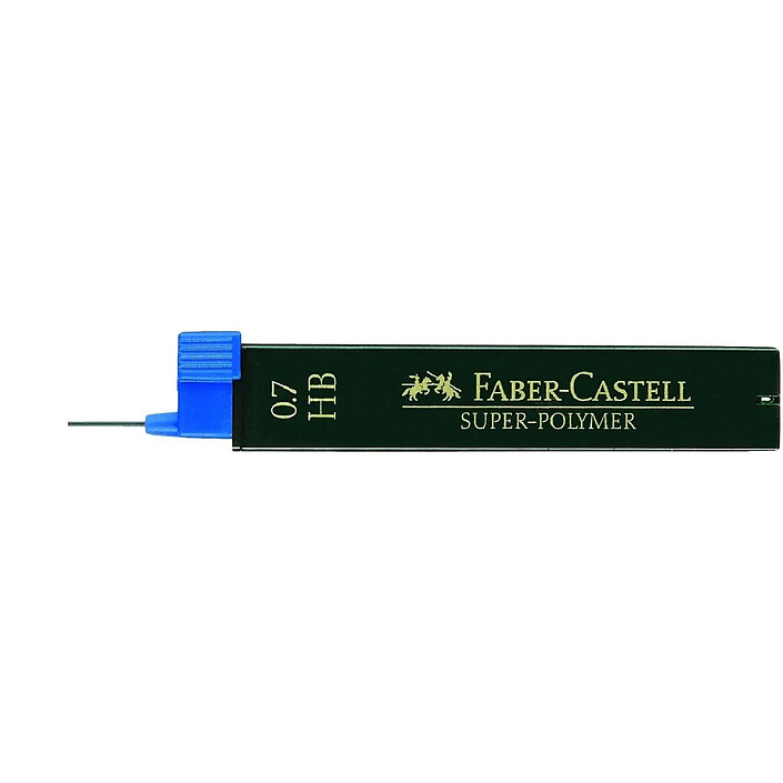 FABER-CASTELL Boîte à mines Super Polymère 9067 S-HB x 12