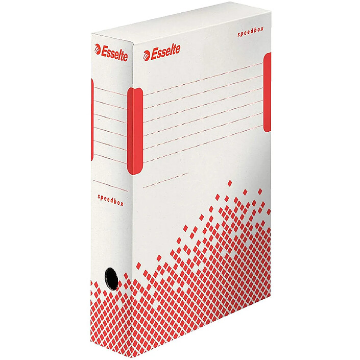 ESSELTE Lot de 25 Boites Archive SPEEDBOX Montage Automatiqe Dos de 8 cm