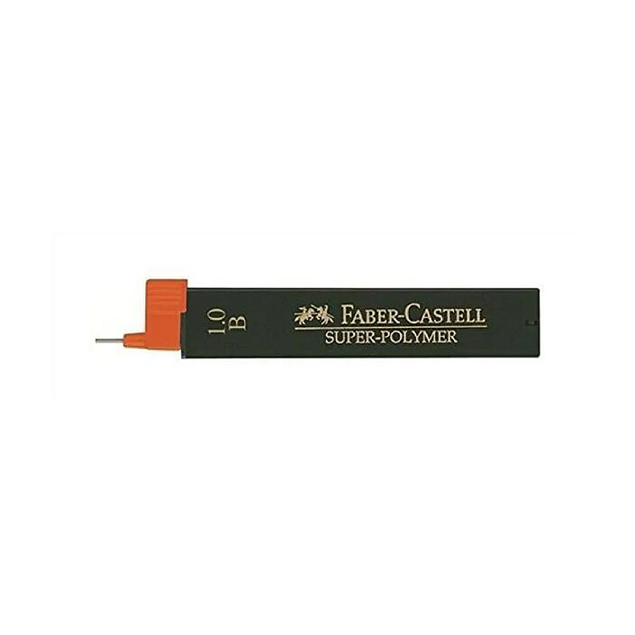 FABER-CASTELL Etui de 12 Mines Super Polymère 9069 S-B 1 mm B x 12