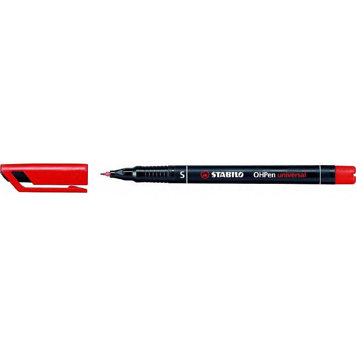 STABILO Feutre pour films OHPen Universal Permanent S 0,4mm Rouge x 10