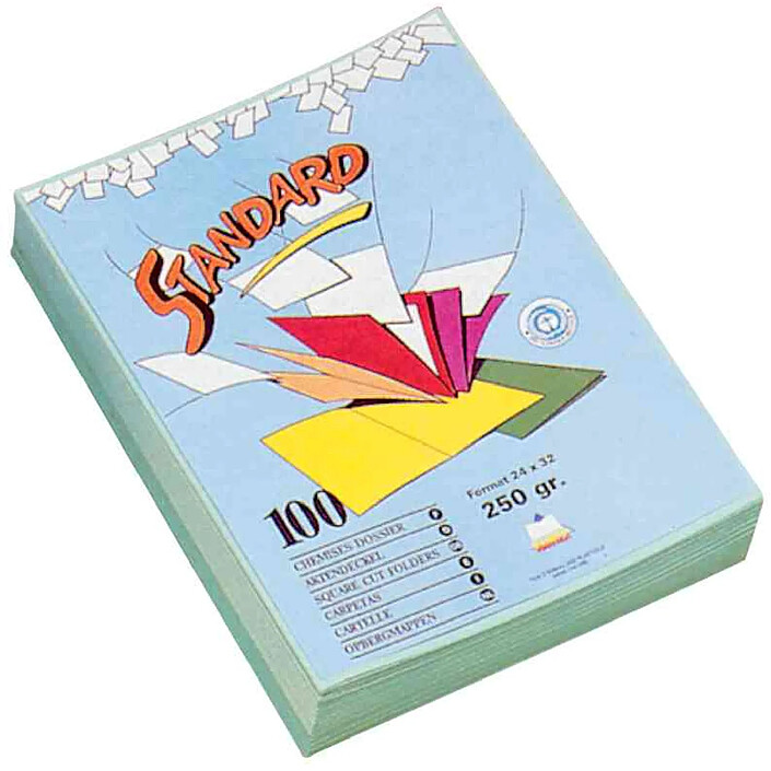 RAINEX Paquet de 100 chemises Standard 250g 24x32 cm Bleu foncé