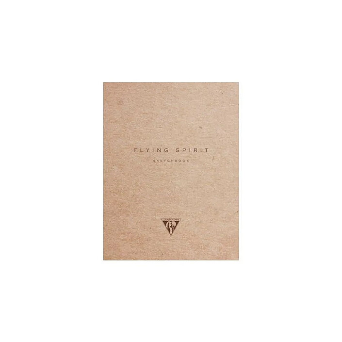 CLAIREFONTAINE Flying Spirit Carnet Cousu 16x21 Ivoire 120p Kraft