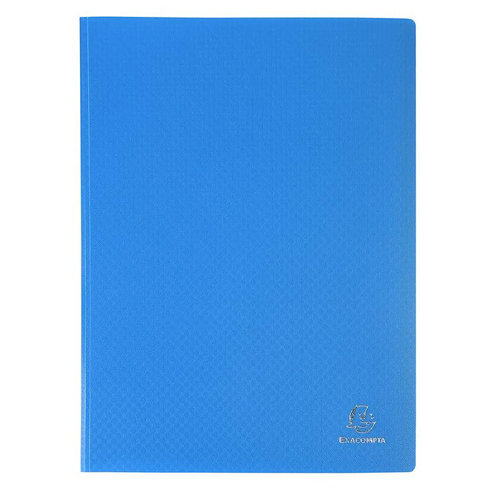 EXACOMPTA Protège-documents en polypropylène souple OPAK 60 vues - A4 Bleu clair x 15