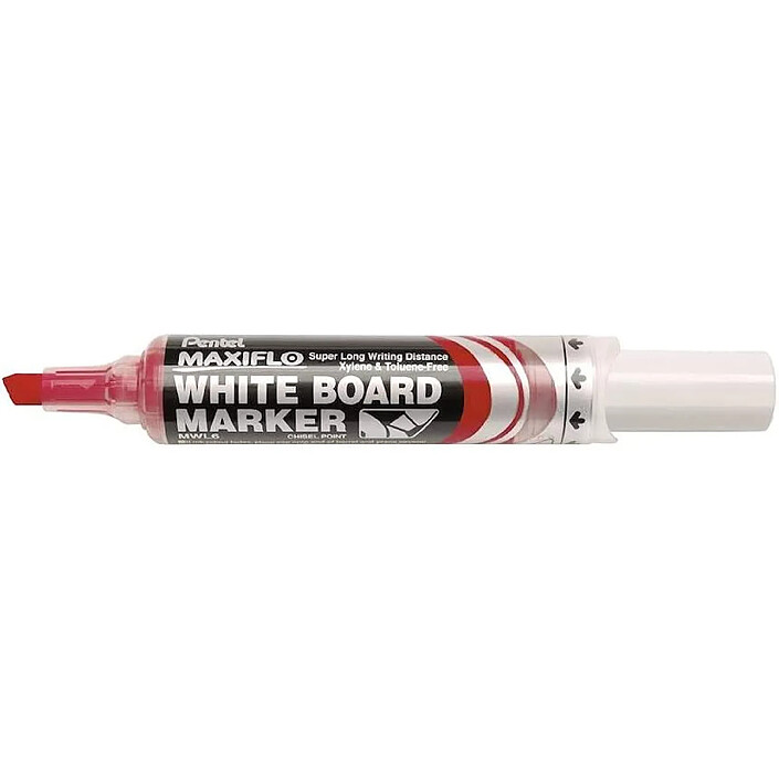Acheter PENTEL Pochette de 4 Marqueurs tableaux blancs MAXIFLO MWL6 Noir Rouge Bleu Vert