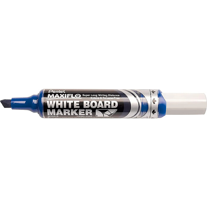 Avis PENTEL Pochette de 4 Marqueurs tableaux blancs MAXIFLO MWL6 Noir Rouge Bleu Vert