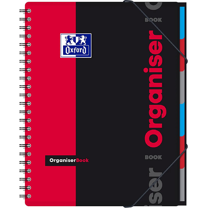 OXFORD Cahier ETUDIANT ORGANISERBOOK A4+ 160 pages 90g lignée 7mm Coloris aléatoire pas cher