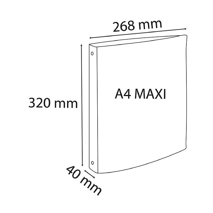 Acheter EXACOMPTA Classeur 4 anneaux 30 mm polypropylène Opaque A4 maxi Jaune x 20