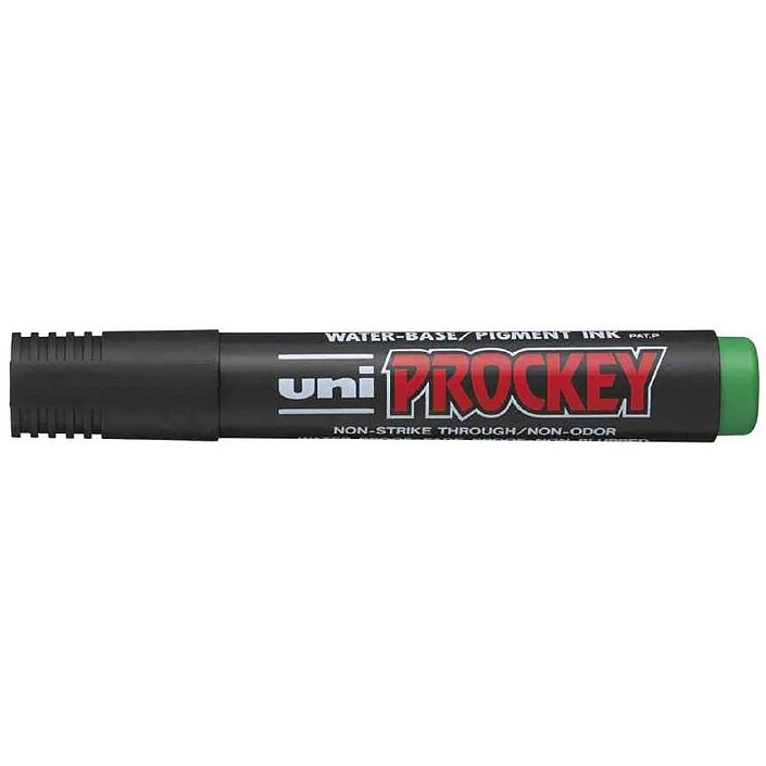 UNI-BALL Marqueur PROCKEY PM126 Pointe biseautée large 5,7mm Vert x 12