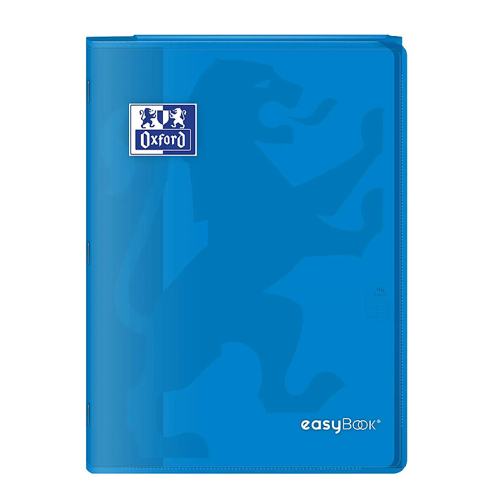 OXFORD Cahier Easybook agrafé 21x29.7cm 96 pages grands carreaux 90g bleu x 10