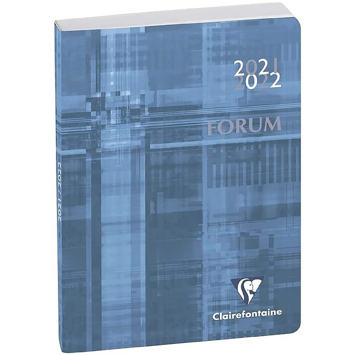 EXACOMPTA Agenda journalier Forum 12x17 Metric bleu