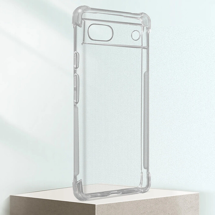 Acheter Avizar Coque Google Pixel 6a Silicone Gel Coins Renforcés Transparent
