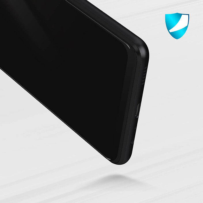 Avizar Verre trempé Trempé Samsung Galaxy A13 4G Dureté 9H Bords biseautés Contour Noir pas cher