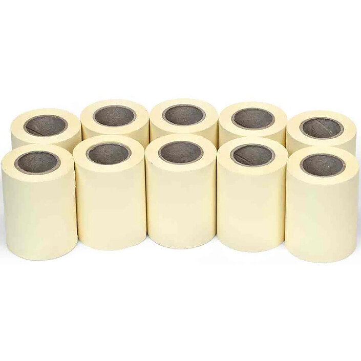 WONDAY Sachet de 10 Recharges pour Dévidoir de Notes 10 m x 60 mm Jaune