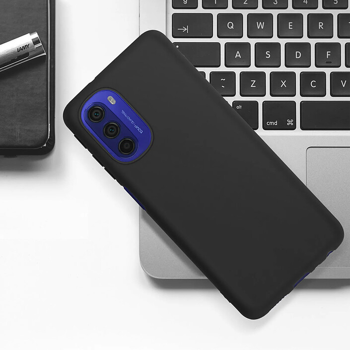 Avis Avizar Coque Motorola Moto G51 5G Silicone Flexible Finition Mate Anti-traces Noir