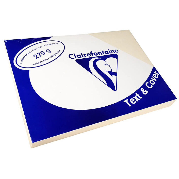 CLAIREFONTAINE 100 Couvertures reliure Text&Cover 270g A4 210x297 mm Assorti Intense x 5