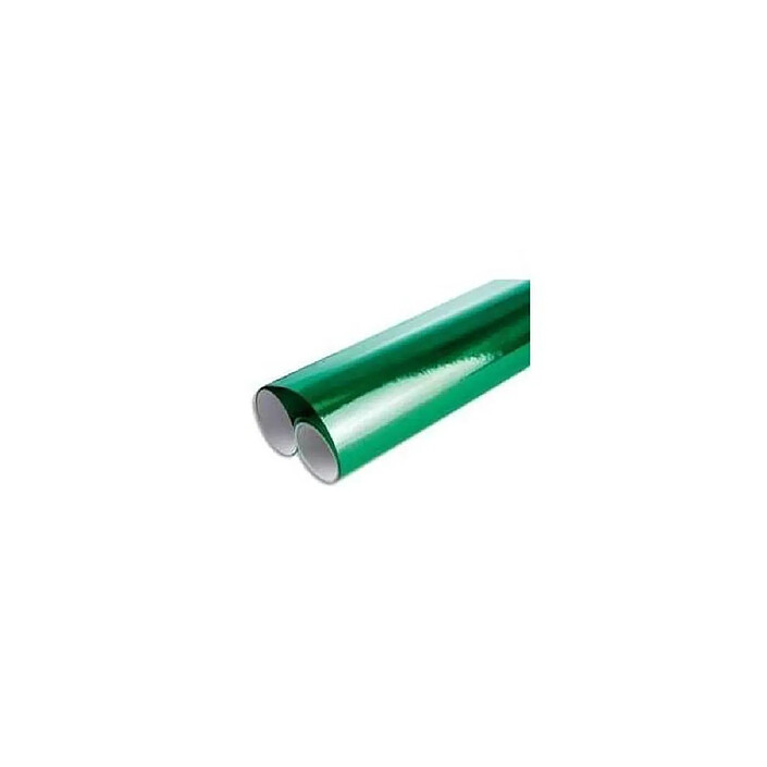 CLAIREFONTAINE Rouleau Papier Cadeau Métalisé 1 face 2x0,70m - Vert Empire