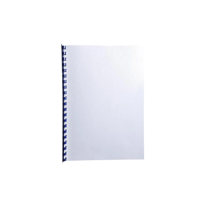 EXACOMPTA Paquet de 100 couvertures Grain toilé pour reliure A4 Blanc