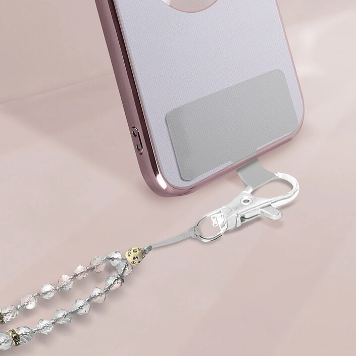 Avizar Cordon Smartphone Universel Coque et Étui Pendentif avec perles 74cm pas cher