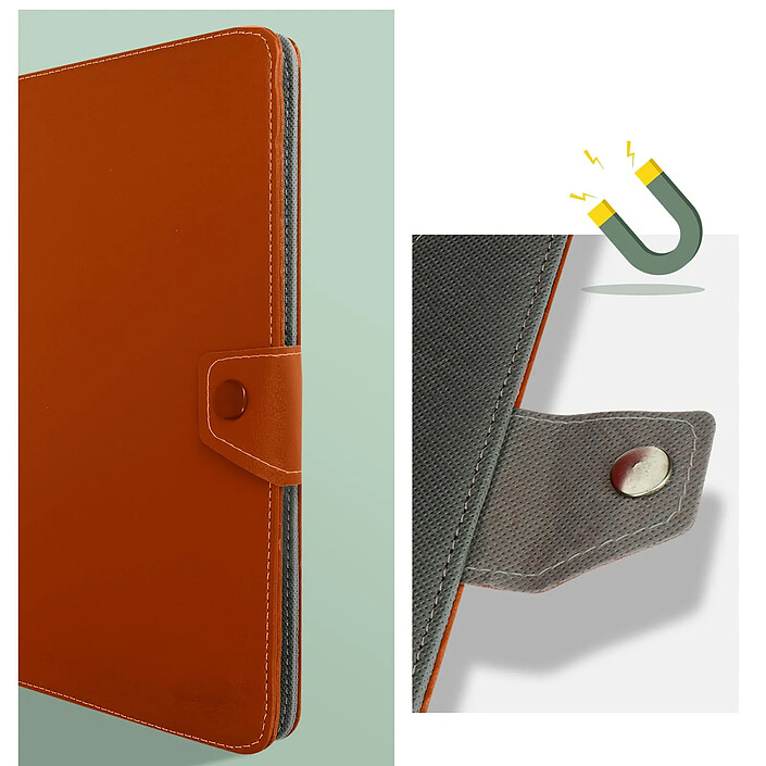 Avizar Housse pour Tablette 10 Pouces Universelle Effet Cuir Vieilli Support Vidéo pas cher