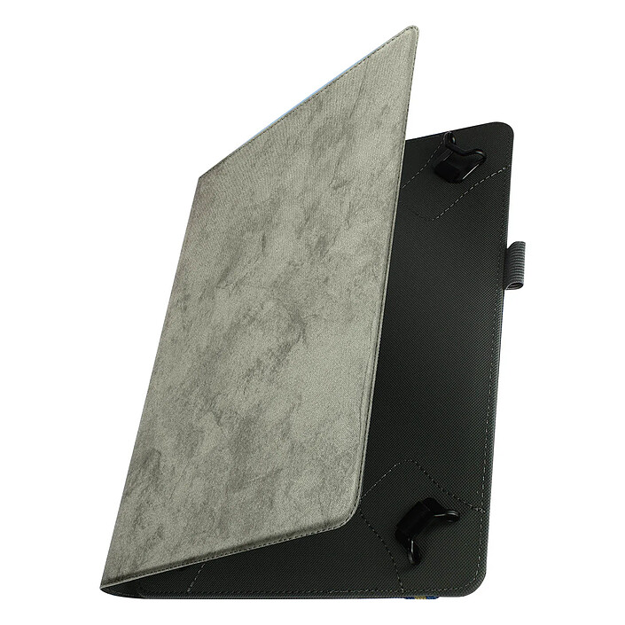 Avizar Étui pour Tablette 10 pouces Universel Simili cuir Design marbre Support vidéo