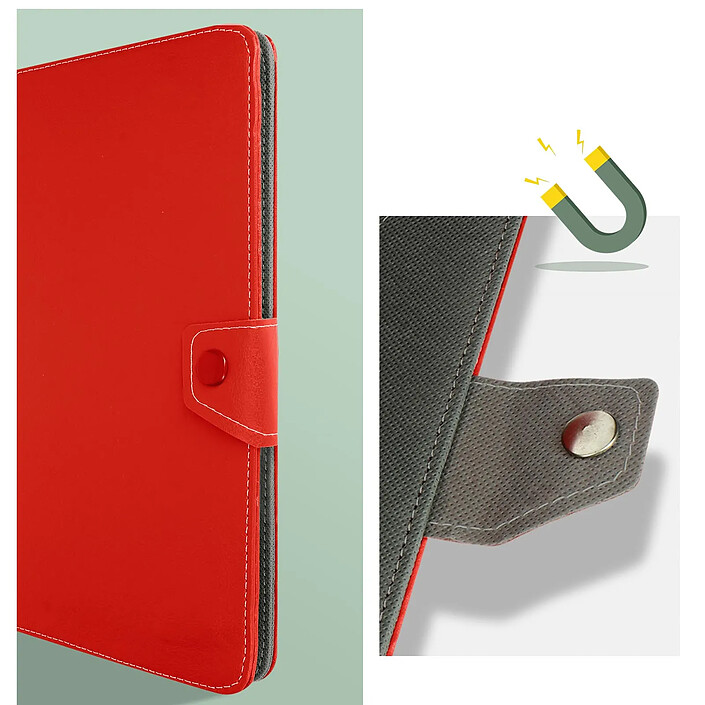 Avizar Housse pour Tablette 10 Pouces Universelle Effet Cuir Vieilli Support Vidéo pas cher