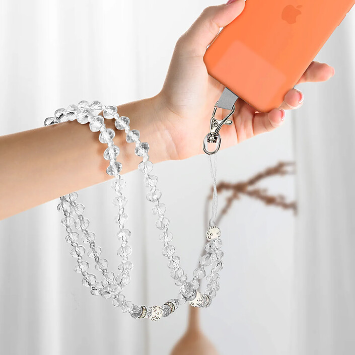 Avis Avizar Cordon Smartphone Universel Coque et Étui Pendentif avec perles 74cm