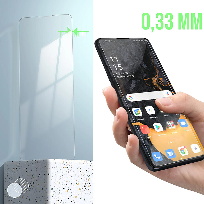 Avizar Verre Trempé Oppo Find X3 Pro 9H Anti-rayures Anti-traces Transparent pas cher