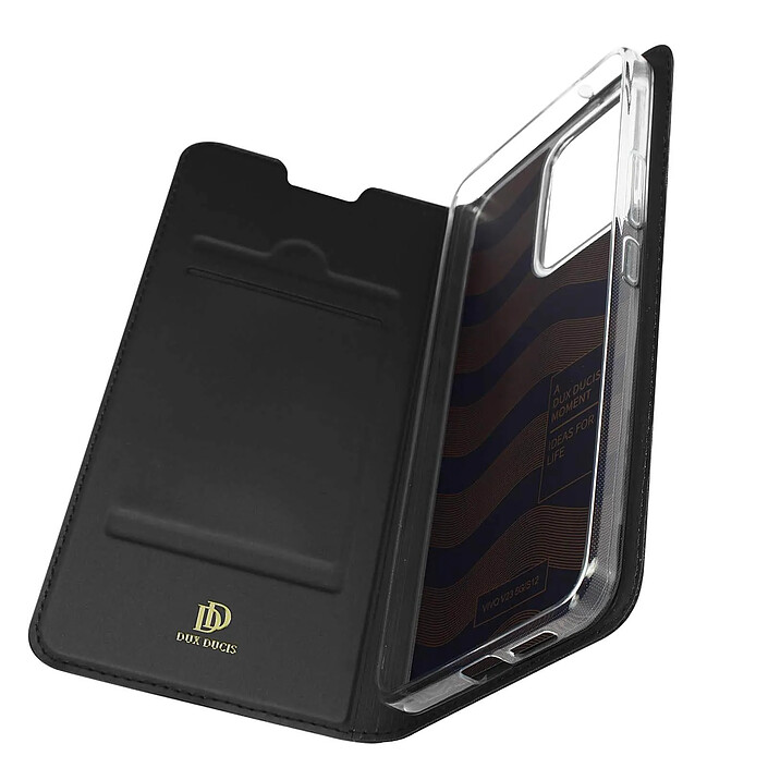 Dux Ducis Housse pour Vivo V23 5G Clapet Porte-carte Support vidéo Noir