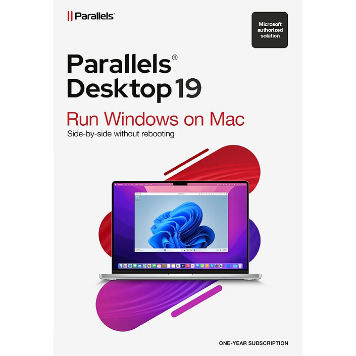 Parallels Desktop 19 pour Mac Edition Standard - Licence 1 an - 1 poste - A télécharger