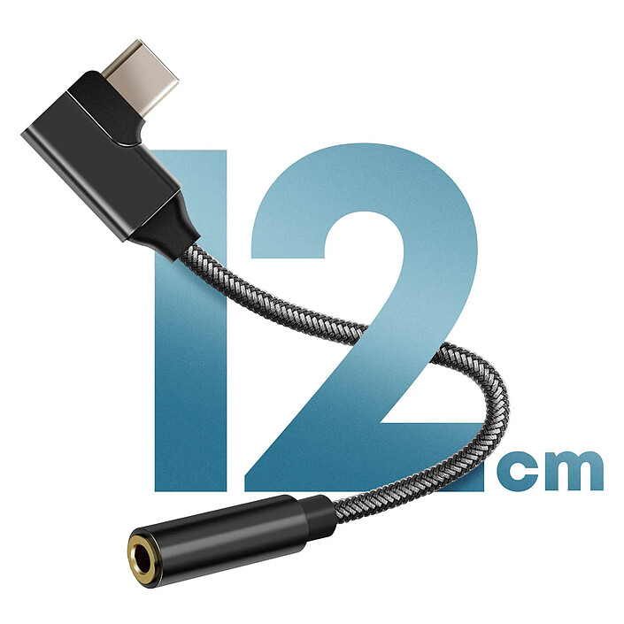 Avis Avizar Adaptateur Audio USB-C vers Jack 3.5mm femelle Design Coudé Longueur 12cm