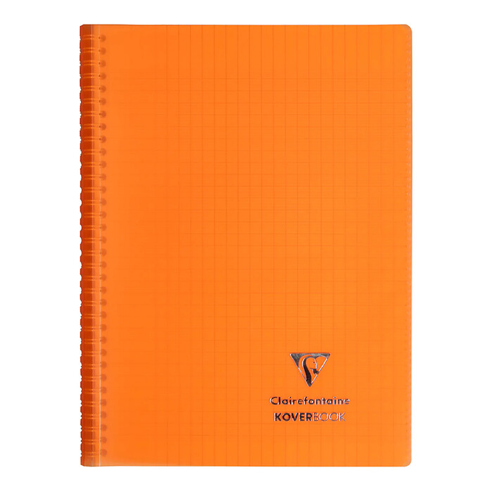 CLAIREFONTAINE Cahier protège-cahier Koverbook Piqué Polypro A4 160 P Seyes Coloris Aléatoire