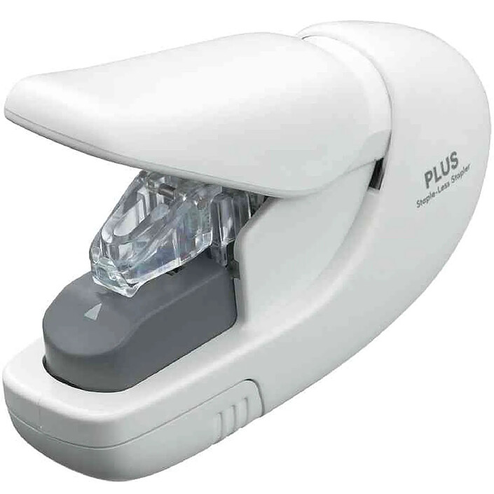 PLUS JAPAN Agrafeuse sans agrafes SL-106AB 5 feuilles Blanc