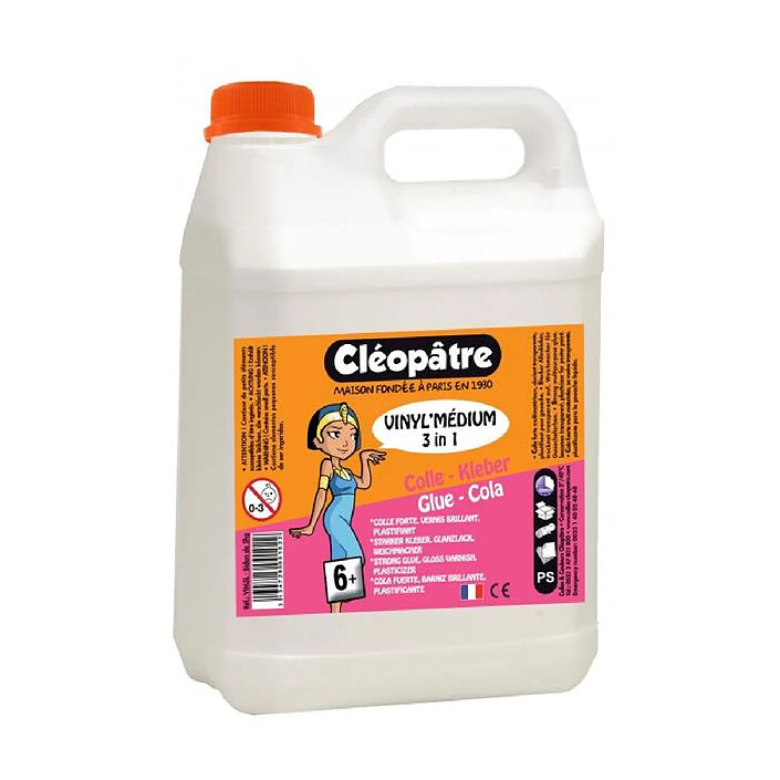 CLÉOPÂTRE Bidon Colle Vinyl'Médium en 5 kgs