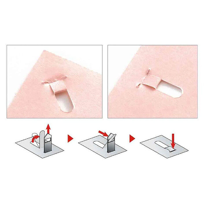 Avis PLUS JAPAN Agrafeuse sans agrafes SL-106AB 5 feuilles Blanc