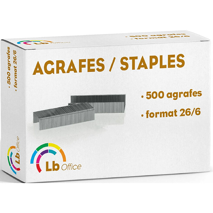 Acheter LB OFFICE Kit d'agrafage (agrafeuse+ote-agrafes+ 500 agrafes 26/6) Violet