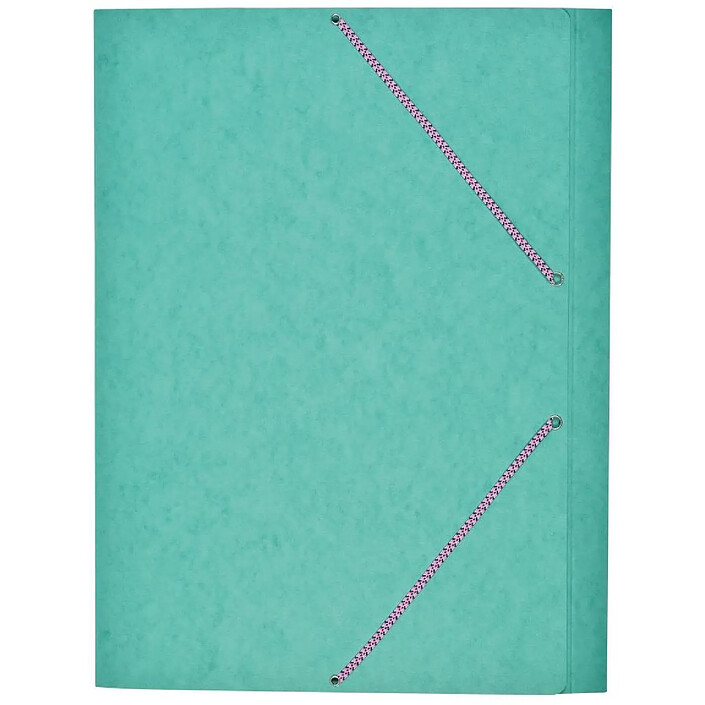 COUTAL Chemise Carte Lustée format A3 à rabats très résistante avec élastiques Vert