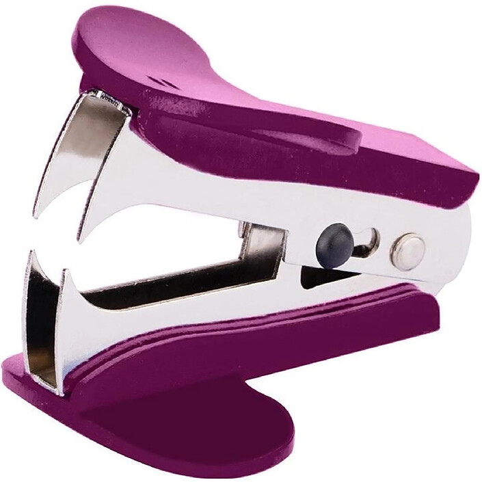 Avis LB OFFICE Kit d'agrafage (agrafeuse+ote-agrafes+ 500 agrafes 26/6) Violet