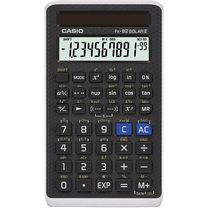 CASIO Calculatrice FX 82 SOLAR II