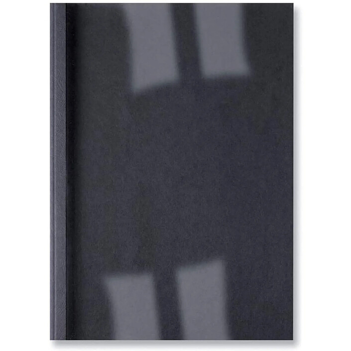 GBC Lot 100 Couvertures de reliure thermique LeatherGrain format A4 cap 30 f 3mm noir