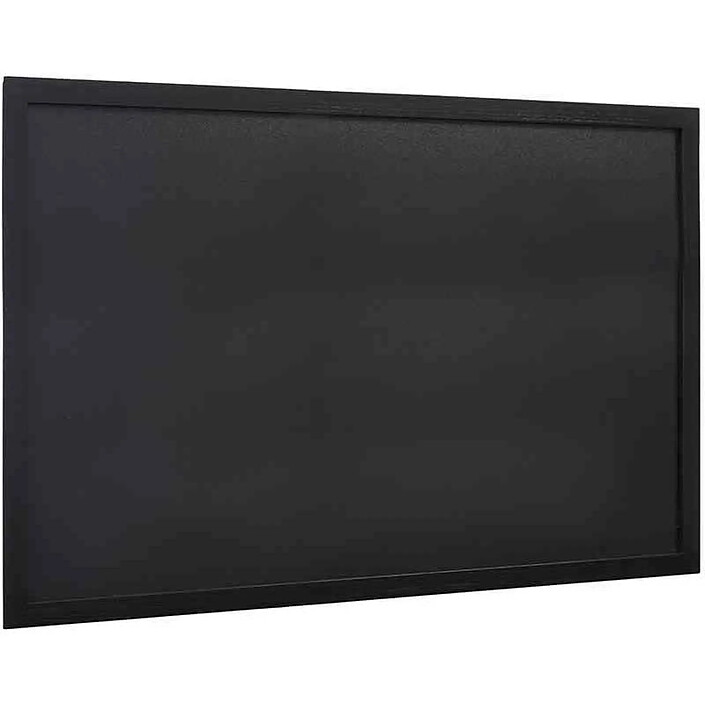 SECURIT Ardoise murale WOODY 60 x 80 cm Cadre en bois Noir