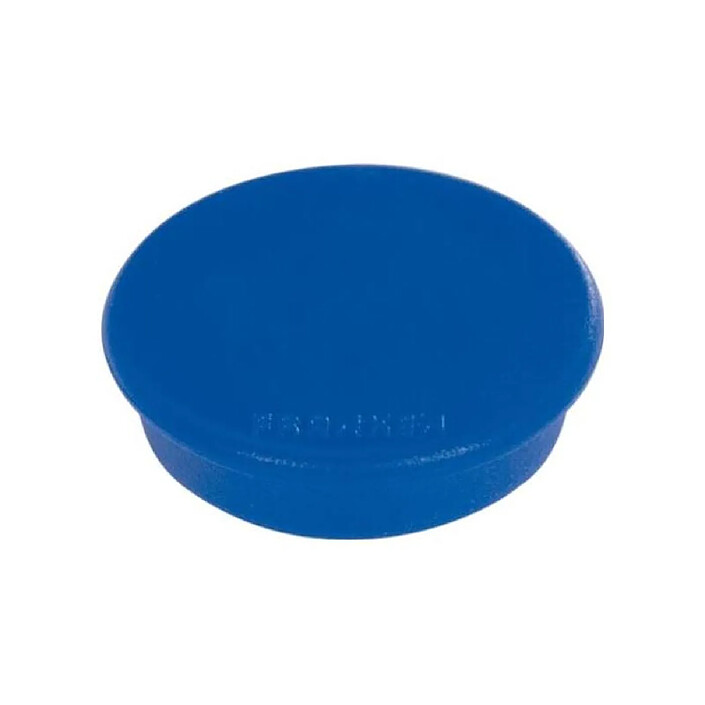 FRANKEN Lot de 10 aimants extra fort 38 mm H 12 mm anti-rayure Bleu