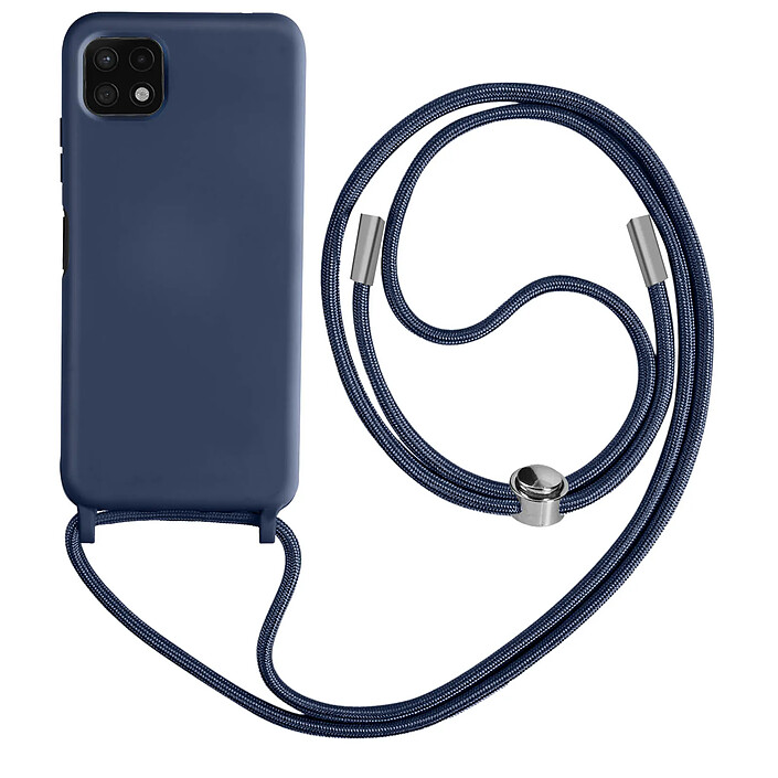 Avizar Coque Cordon pour Samsung Galaxy A22 5G Semi-rigide Lanière Tour du Cou 80cm