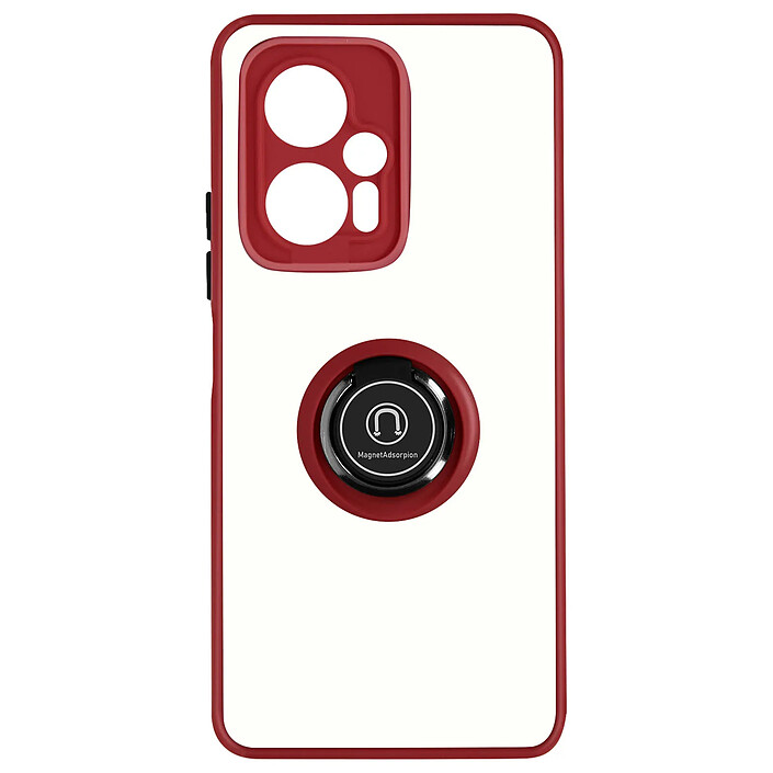 Avizar Coque pour Xiaomi Poco X4 GT Bi-matière Bague Métallique Support Vidéo