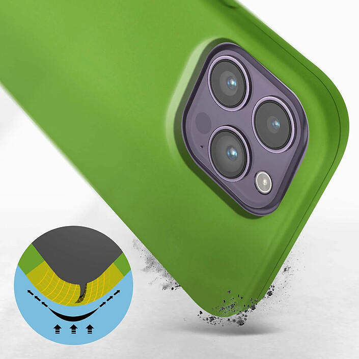Avis Avizar Coque iPhone 14 Pro Max Semi-rigide Soft-touch Fine vert