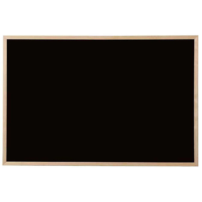 BI-OFFICE Tableau noir bois naturel, 400 x 300 mm, noir